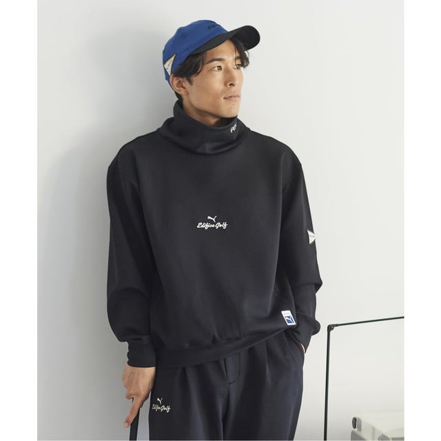 《予約》PUMA x GOLFモックネックロングスリーブTシャツ （ブラック）