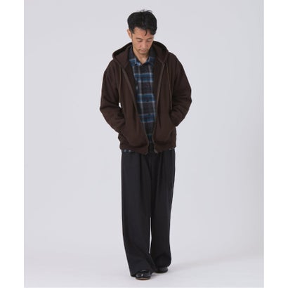 《予約》THYARD(スヤード)別注 SOLOTEX ZIP フーディー （ブラウン）｜詳細画像
