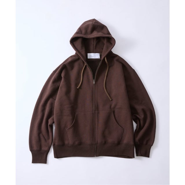 《予約》THYARD(スヤード)別注 SOLOTEX ZIP フーディー （ブラウン）