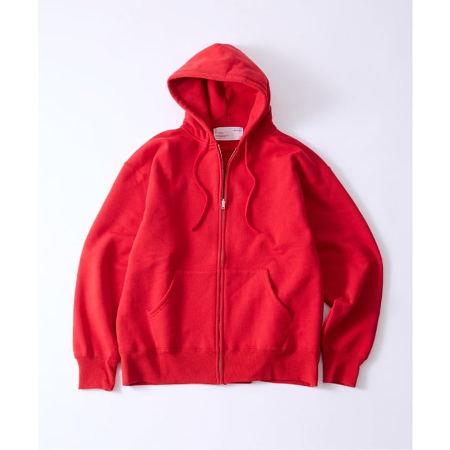 《予約》THYARD(スヤード)別注 SOLOTEX ZIP フーディー （レッド）