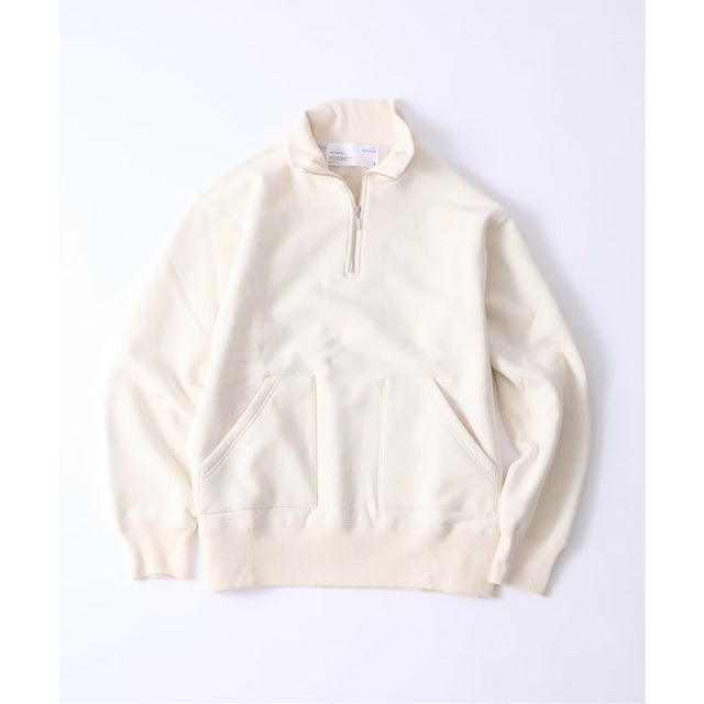 《予約》THYARD(スヤード)別注 SOLOTEX HARF ZIP スウェット （ナチュラル）