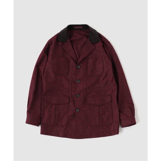 CARUSO(カルーゾ) Cords Collar Hunting ジャケット （レッド）