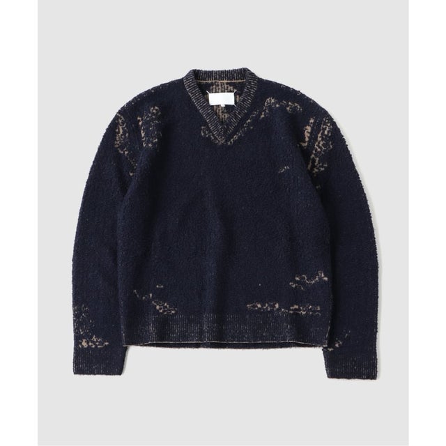 MAISON MARGIELA(メゾン マルジェラ) ACID KNIT SWEATER （ネイビー）