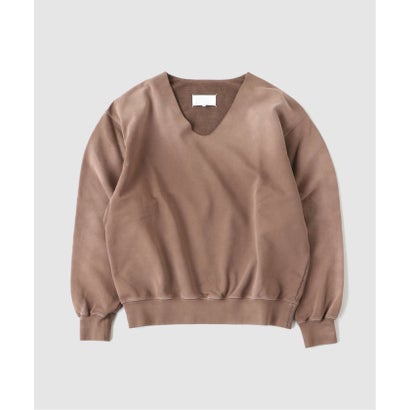エディフィス EDIFICE MAISON MARGIELA(メゾン マルジェラ) WASHED V-NECK SWEATSHIRT （キャメル）｜詳細画像