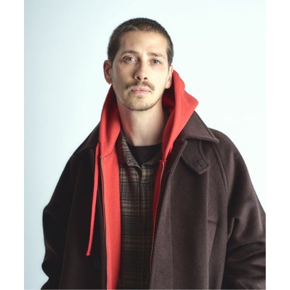 《予約》PURE WOOL ビーバー ハンティング コート （ブラウン）｜詳細画像