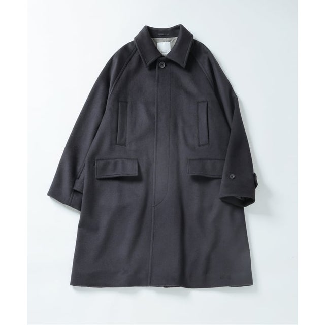 《予約》PURE WOOL ビーバー ハンティング コート （ブラック D）