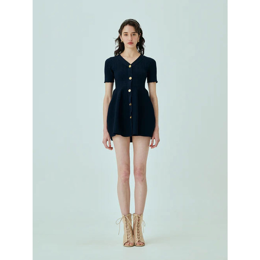 エイミーイストワール EIMY ISTOIRE ホールミニワンピース （NAVY