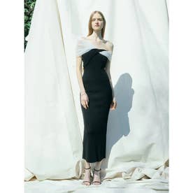 エイミーイストワール EIMY ISTOIRE DECOLLETE SHOULDER CUT DRESS