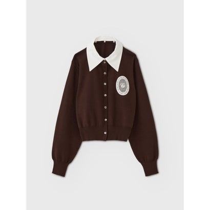 MEDALLION KNIT CARDIGAN （BROWN）｜詳細画像