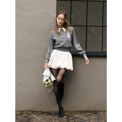 MEDALLION KNIT CARDIGAN （BROWN）｜詳細画像
