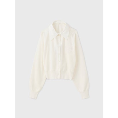 MEDALLION KNIT CARDIGAN （WHITE）｜詳細画像