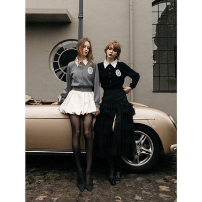 MEDALLION KNIT CARDIGAN （BLACK）｜詳細画像