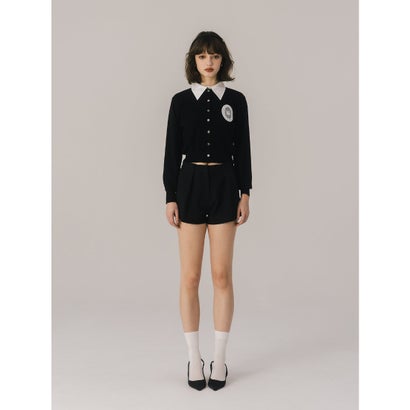 MEDALLION KNIT CARDIGAN （BLACK）｜詳細画像