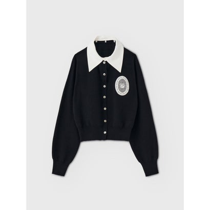 MEDALLION KNIT CARDIGAN （BLACK）｜詳細画像