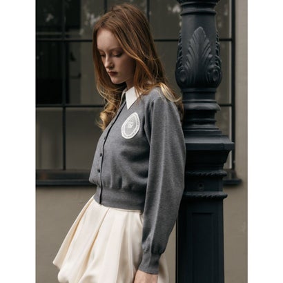 MEDALLION KNIT CARDIGAN （BLACK）｜詳細画像