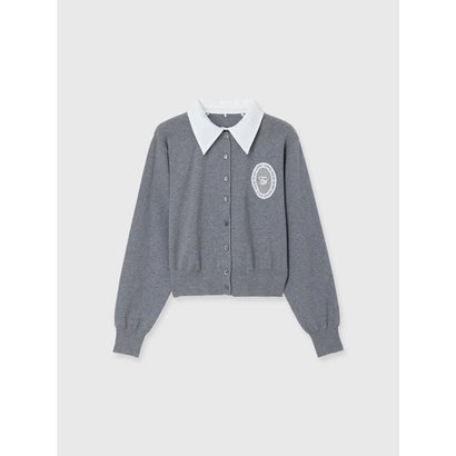 MEDALLION KNIT CARDIGAN （GREY）｜詳細画像
