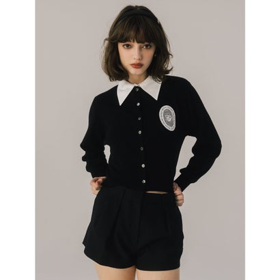 MEDALLION KNIT CARDIGAN （GREY）｜詳細画像