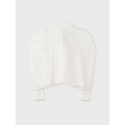 STITCH BOW TIE BLOUSE （WHITE）｜詳細画像