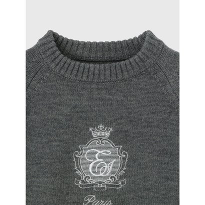 MIDDLE LOGO KNIT TOPS （NVY）｜詳細画像