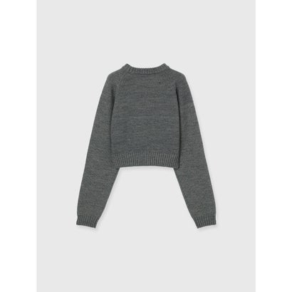 MIDDLE LOGO KNIT TOPS （GRY）｜詳細画像