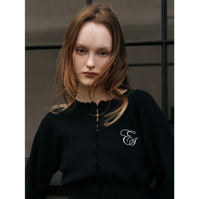 FUR TIPPET CARDIGAN （BLK）｜詳細画像