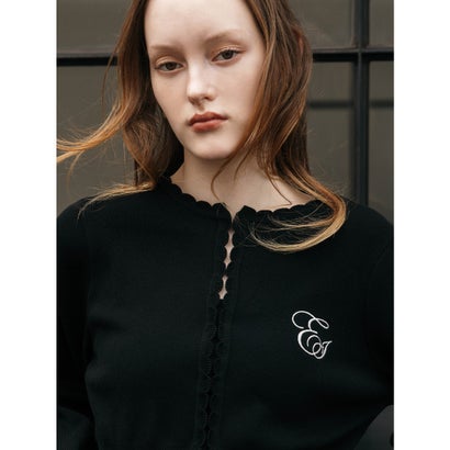 FUR TIPPET CARDIGAN （BLK）｜詳細画像