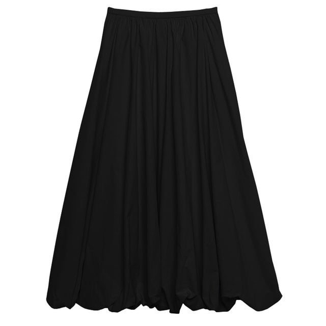 
                    ウエストリボンバルーンスカート （BLACK）