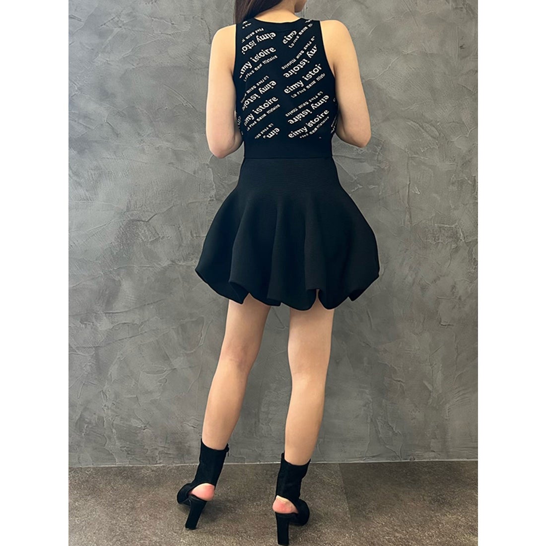 エイミーイストワール EIMY ISTOIRE ニットバルーンミニスカート