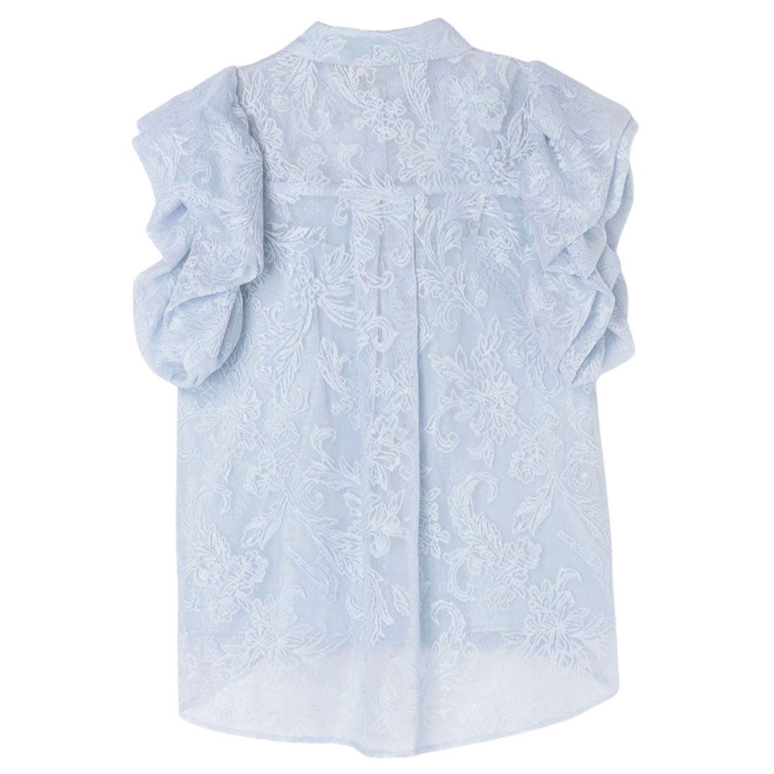 エイミーイストワール EIMY ISTOIRE Lavinia Laceラッフルパフブラウス