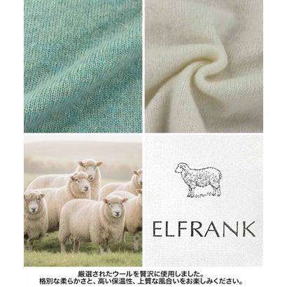 エルフランク ELFRANK 【2026AW】【上質ウール100％】ハイネックニットプルオーバー （オフホワイト）｜詳細画像