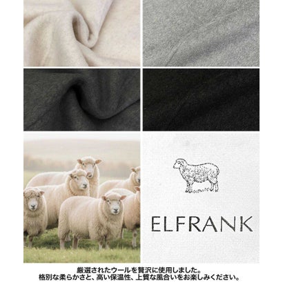 【2026AW】【M～Lサイズ展開】ウールブレンドダブルブレストミドルチェスターコート ハーフコート （ブラック）｜詳細画像