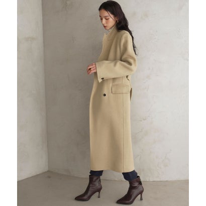 【2026AW】【上質ウール70％】ロング丈 チェスターコート （ベージュ）｜詳細画像