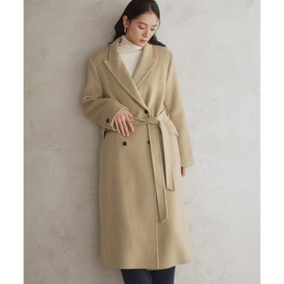 【2026AW】【上質ウール70％】ロング丈 チェスターコート （ベージュ）｜詳細画像