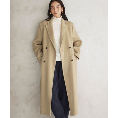 【2026AW】【上質ウール70％】ロング丈 チェスターコート （ベージュ）｜詳細画像