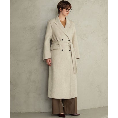 【2026AW】【上質ウール70％】ロング丈 チェスターコート （ライトベージュ）｜詳細画像