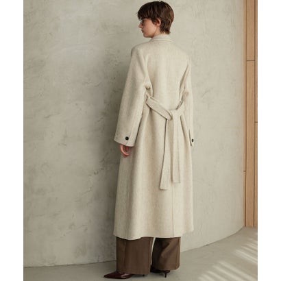 【2026AW】【上質ウール70％】ロング丈 チェスターコート （ライトベージュ）｜詳細画像