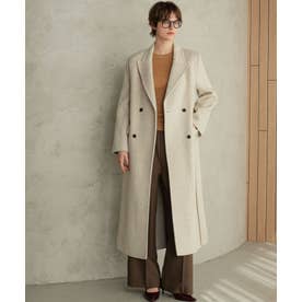 【2026AW】【上質ウール70％】ロング丈 チェスターコート （ライトベージュ）