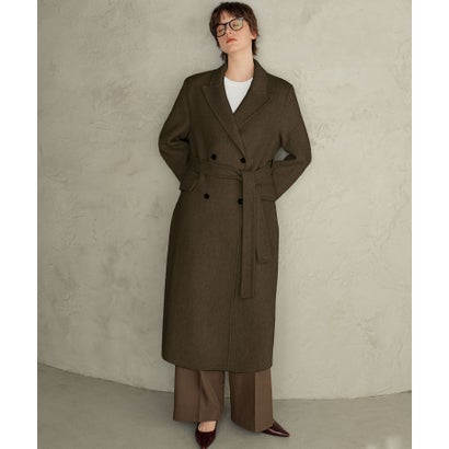 【2026AW】【上質ウール70％】ロング丈 チェスターコート （カーキ）｜詳細画像
