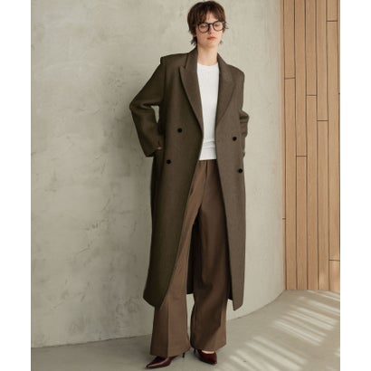【2026AW】【上質ウール70％】ロング丈 チェスターコート （カーキ）｜詳細画像