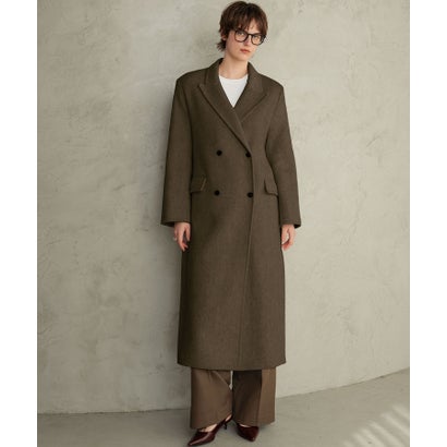 【2026AW】【上質ウール70％】ロング丈 チェスターコート （カーキ）｜詳細画像