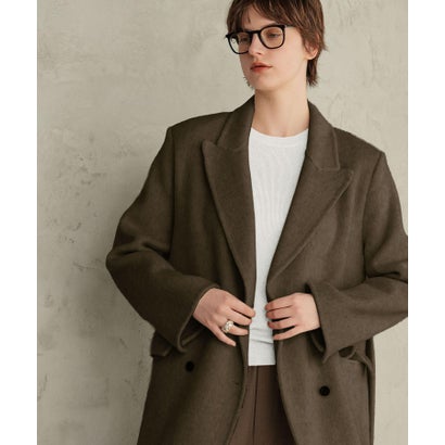 【2026AW】【上質ウール70％】ロング丈 チェスターコート （カーキ）｜詳細画像