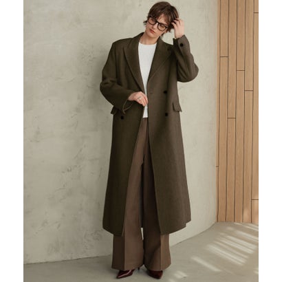 【2026AW】【上質ウール70％】ロング丈 チェスターコート （カーキ）｜詳細画像