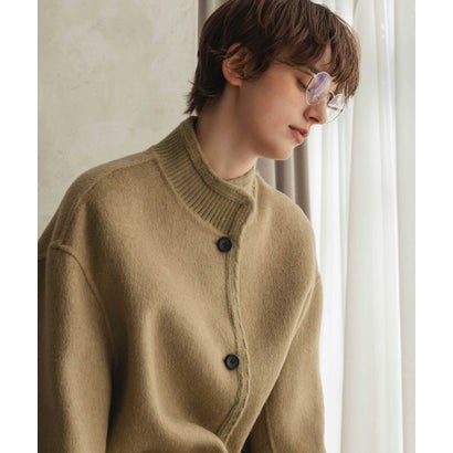 【2026AW】【上質ウール70％】スタンドカラー ロングコート （キャメル）｜詳細画像