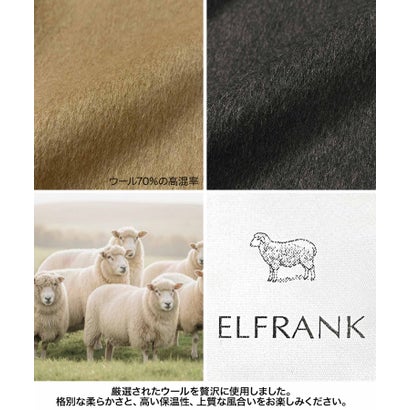 【2026AW】【上質ウール70％】スタンドカラー ロングコート （カーキ）｜詳細画像