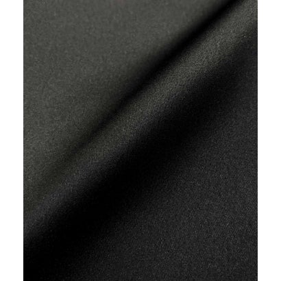 【2026AW】【M～Lサイズ展開】ディープUネックゴールドボタンノーカラージャケット 洗える （ブラック）｜詳細画像