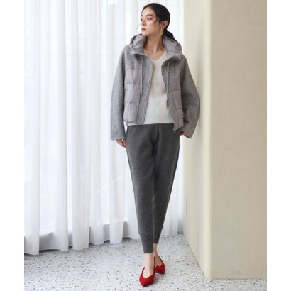 【2026AW】【S～Lサイズ展開】ニットジョガーパンツ ウエストゴム （チャコールグレー）｜詳細画像