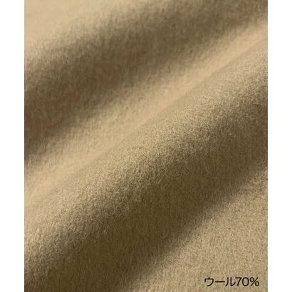 【2026AW】【M～Lサイズ展開】【上質ウール70％】ステンカラー ロング丈 コート （ベージュ）｜詳細画像