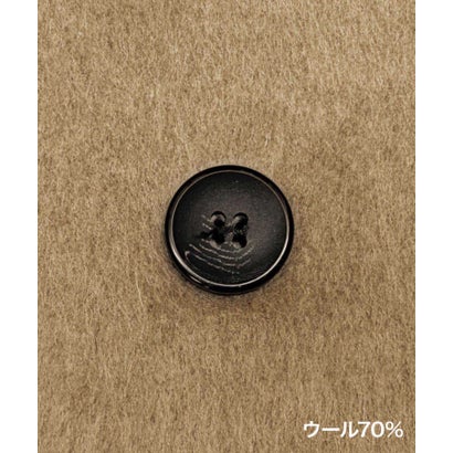 エルフランク ELFRANK 【2026AW】【上質ウール70％】ストールカラーベルト付きミドル丈コート ウールコート （チャコールグレー）｜詳細画像
