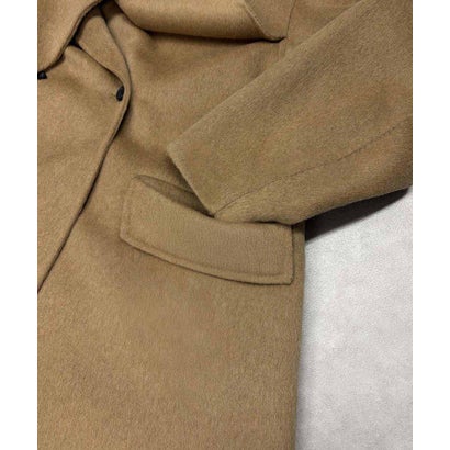 エルフランク ELFRANK 【2026AW】【上質ウール70％】ストールカラーベルト付きミドル丈コート ウールコート （ブラウン）｜詳細画像