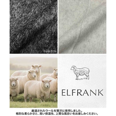 【2026AW】【M～Lサイズ展開】【上質ウール70％】テーラードジャケットコート ジャコット ウールコート ショートコート （オフホワイト）｜詳細画像